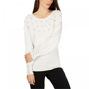 JM Collection Women's Petite Studded Sweater.