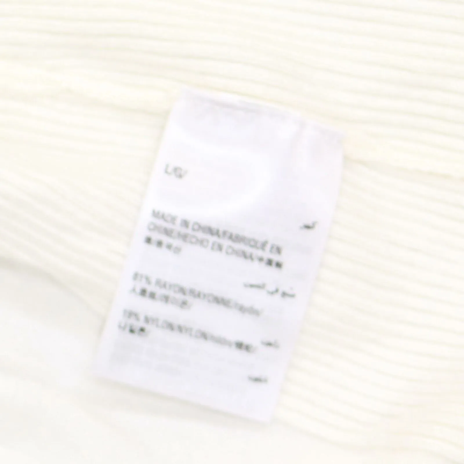 JM Collection Women's Studded-Cuff Sweater Eggshell Large