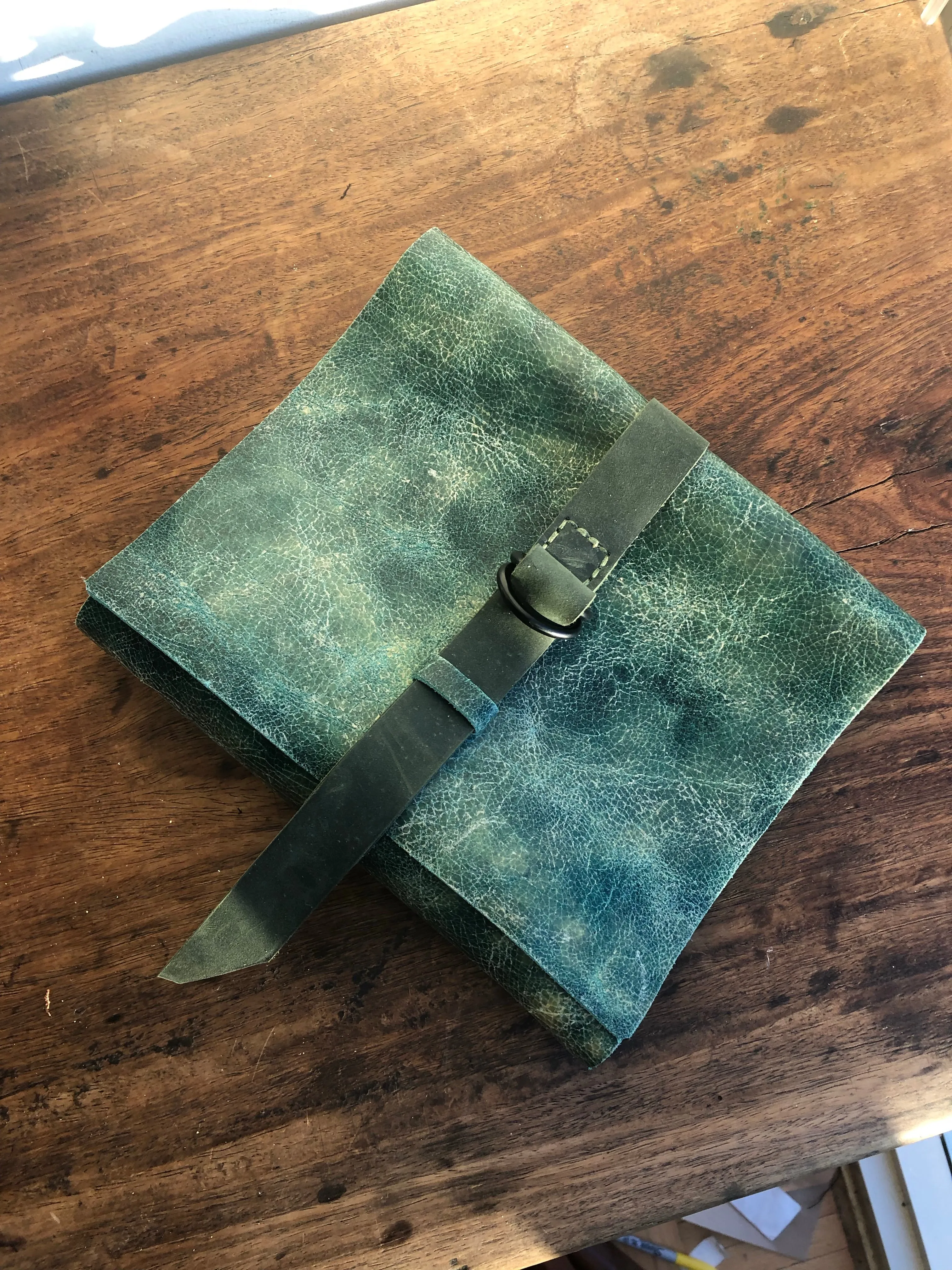 Junior Binder / A5 Half Page Binder / 3 Ring Notebook Leather Binder