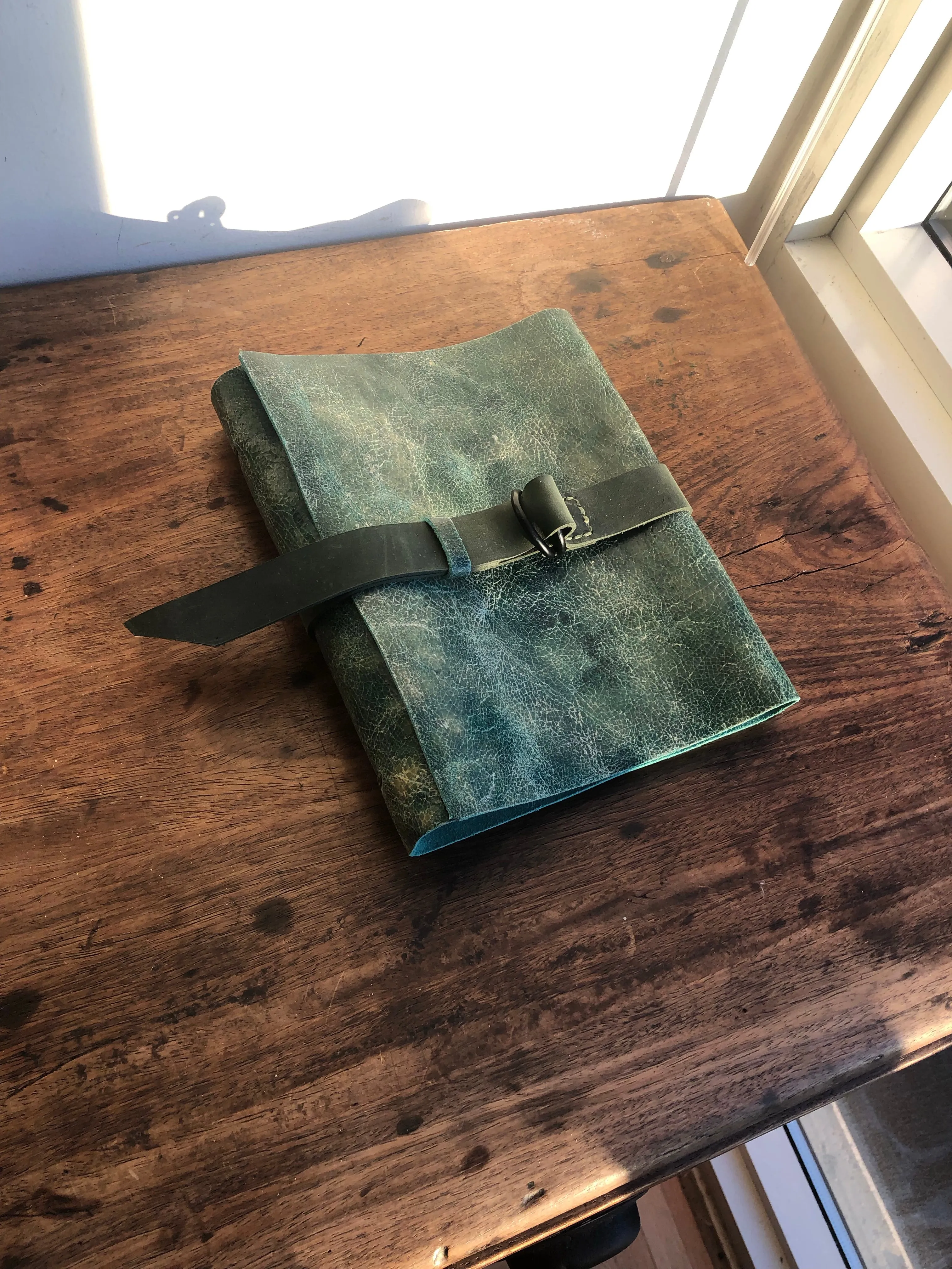 Junior Binder / A5 Half Page Binder / 3 Ring Notebook Leather Binder