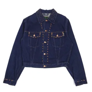 Junior Gaultier Studded Denim Jacket Size 50