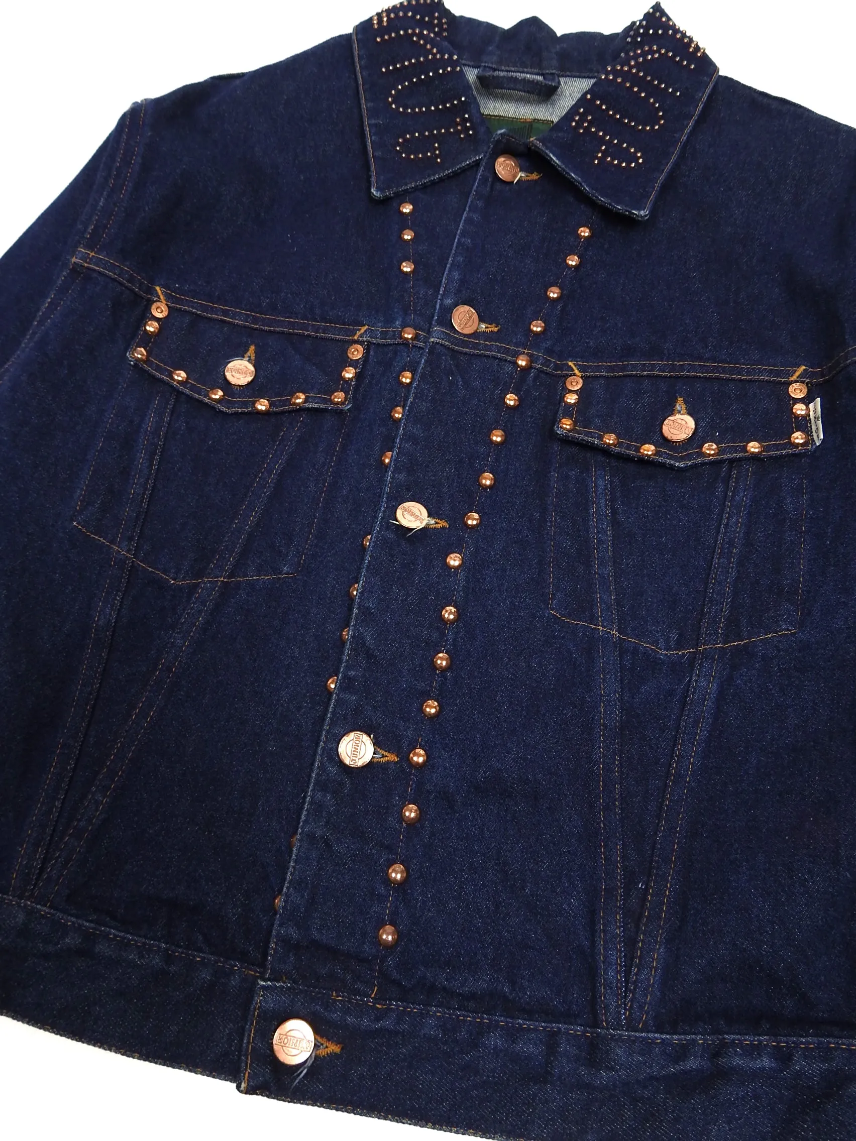 Junior Gaultier Studded Denim Jacket Size 50