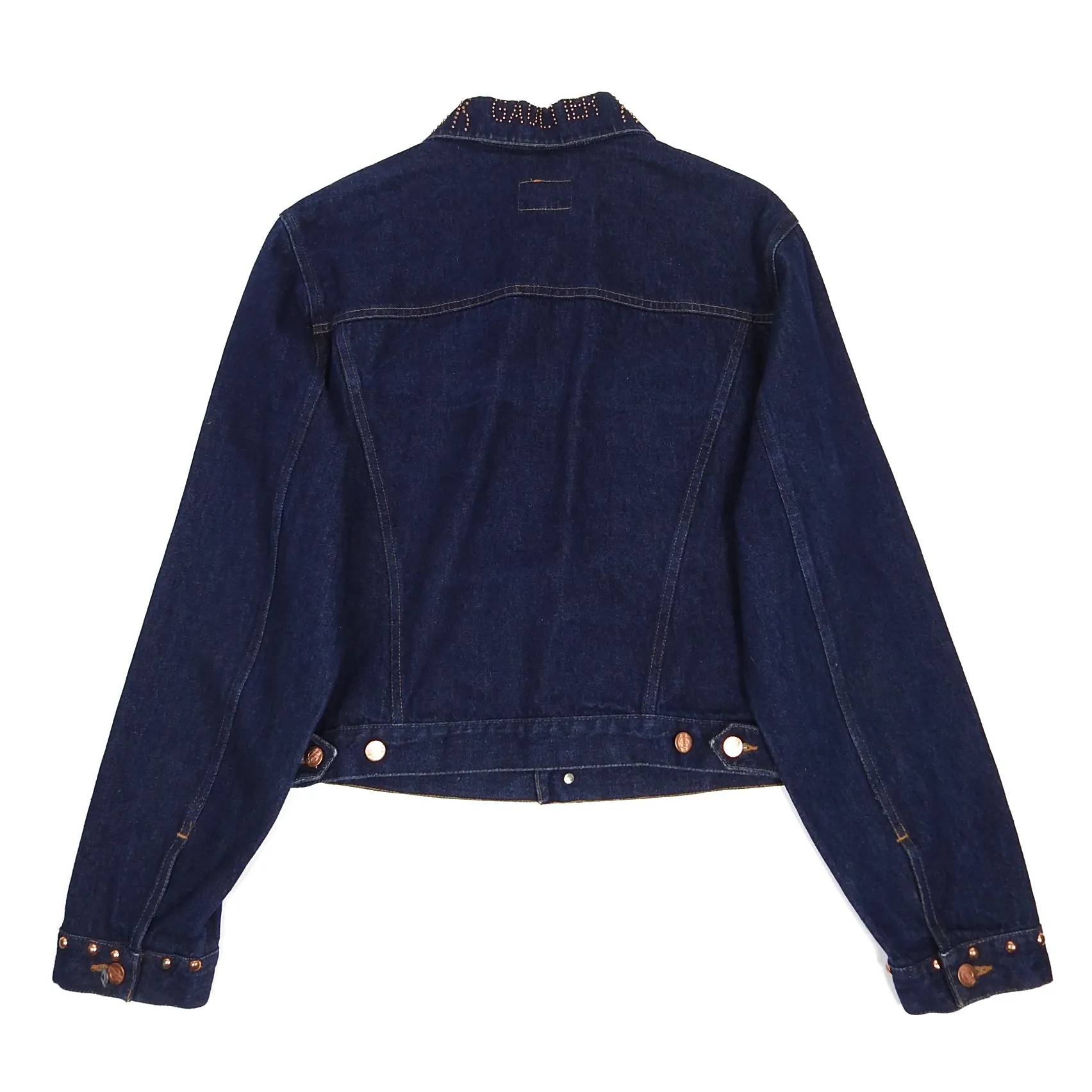 Junior Gaultier Studded Denim Jacket Size 50