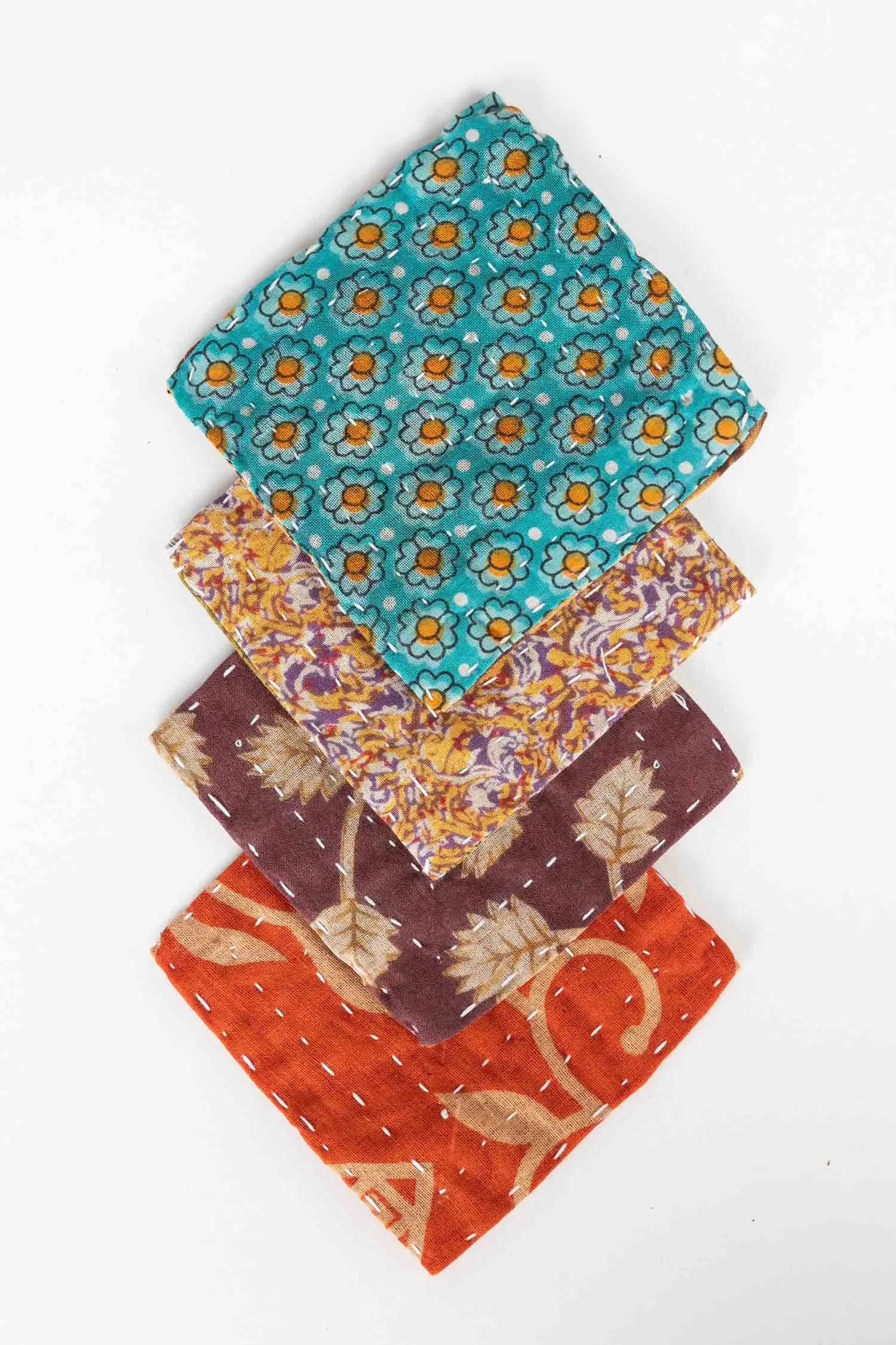 Kantha Coasters