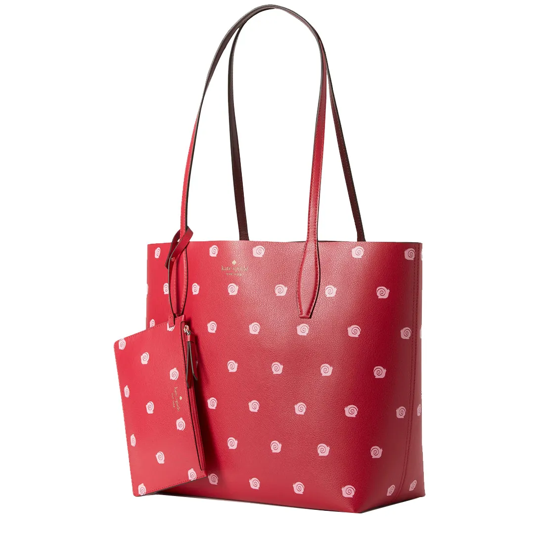 Kate Spade Enchanted Forest Snail Large Reversible Tote Bag in Red Multi