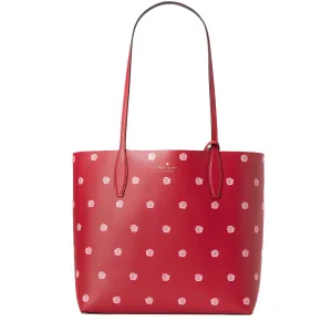 Kate Spade Enchanted Forest Snail Large Reversible Tote Bag in Red Multi