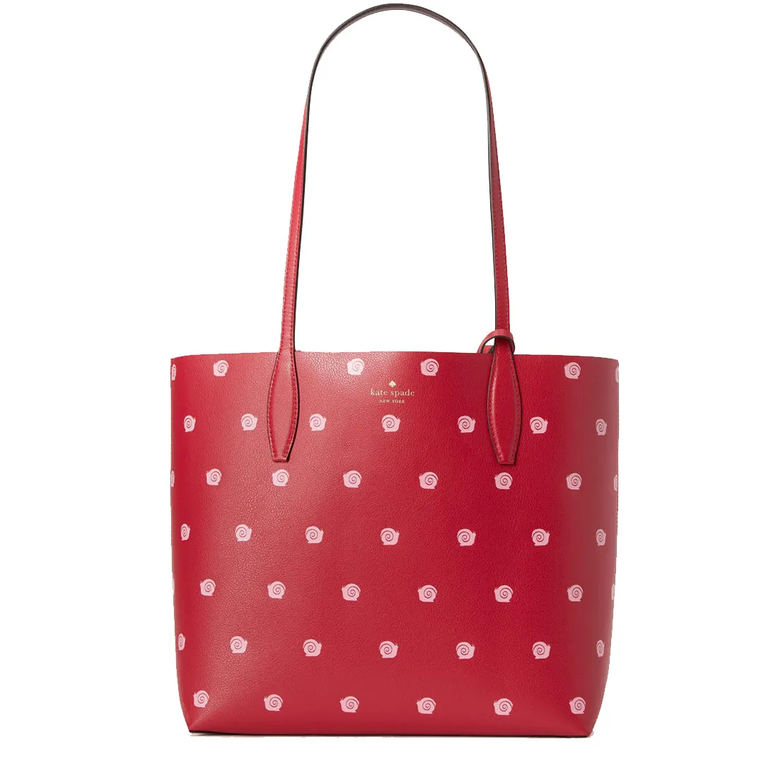 Kate Spade Enchanted Forest Snail Large Reversible Tote Bag in Red Multi