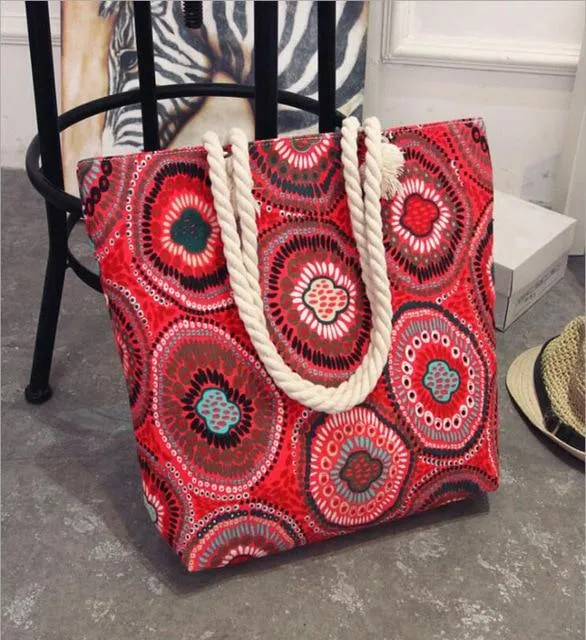 KE Beach Tote Bags