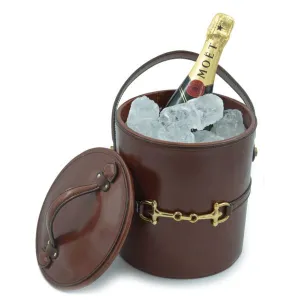 Kevin's Leather and Stainless Steel Ice Bucket