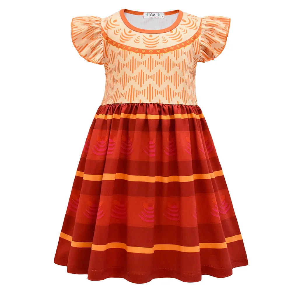 Kids Children Encanto  Dolores Cosplay Costume Dress Outfits Halloween Carnival Suit