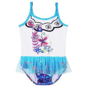 Kids Girls Encanto Mirabel Cosplay Costume Two-Piece Swimwear Outfits Halloween Carnival Suit