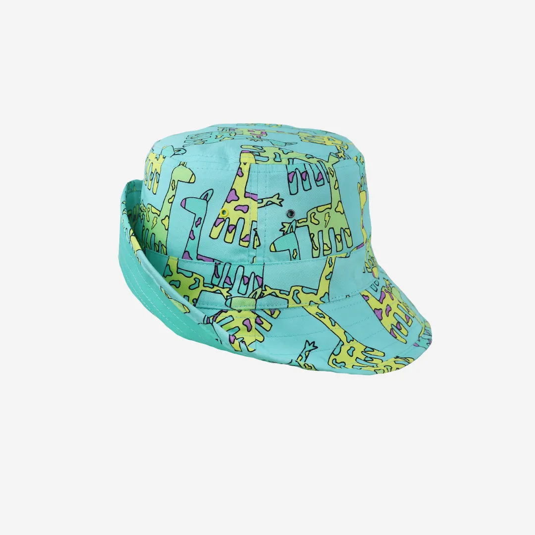 Kids  Reversible Adventurer Bucket Hat: Giraffe