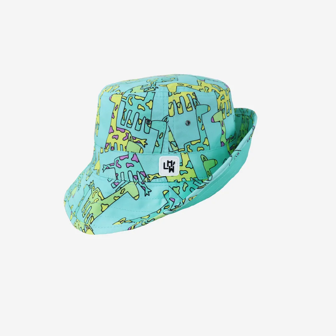 Kids  Reversible Adventurer Bucket Hat: Giraffe