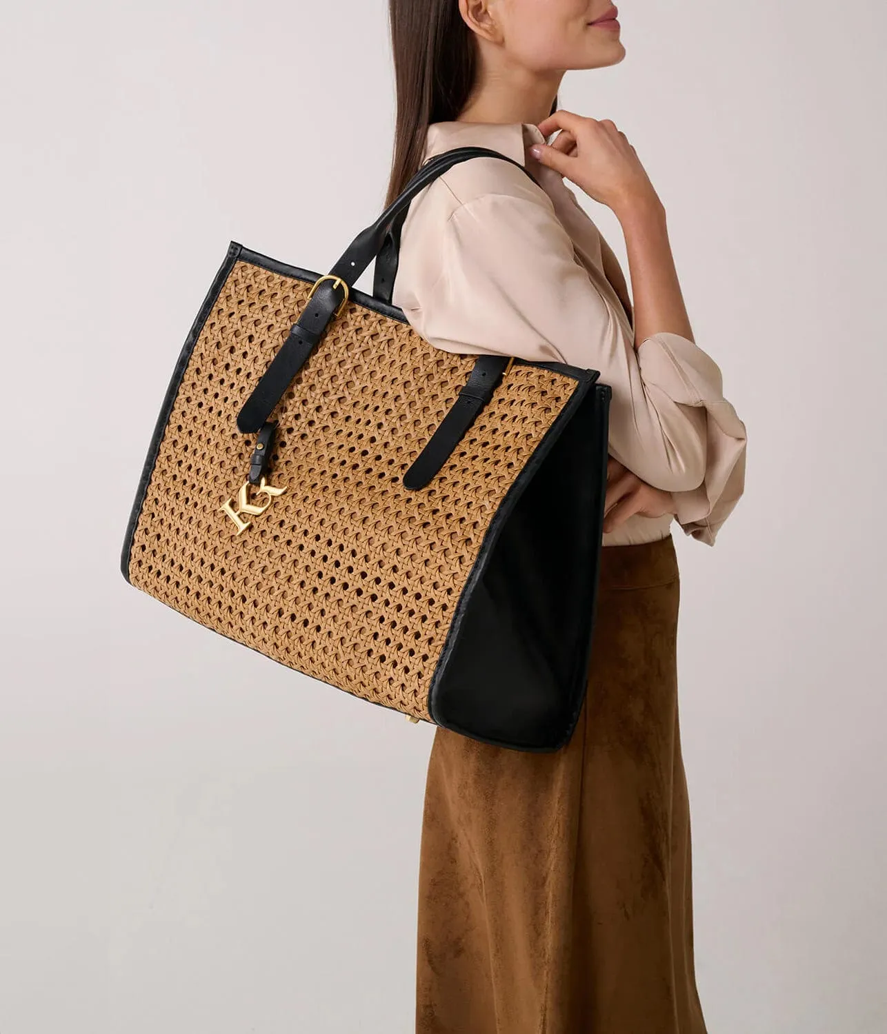 KINNON BY ROMY TOTE BAG- BISCOTTO