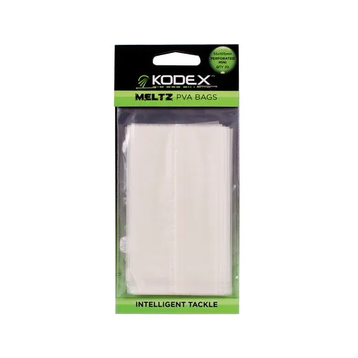 KODEX Meltz PVA Bags - Perforated Mini 20pc pkt