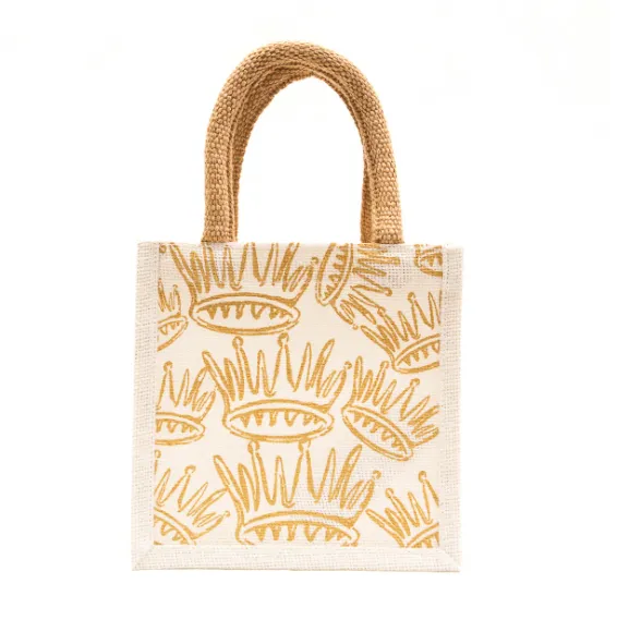 La Couronne Petite Gift Tote White/Gold