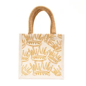 La Couronne Petite Gift Tote White/Gold