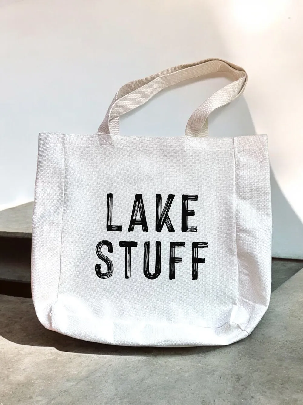 Lake Stuff Canvas Tote Bag