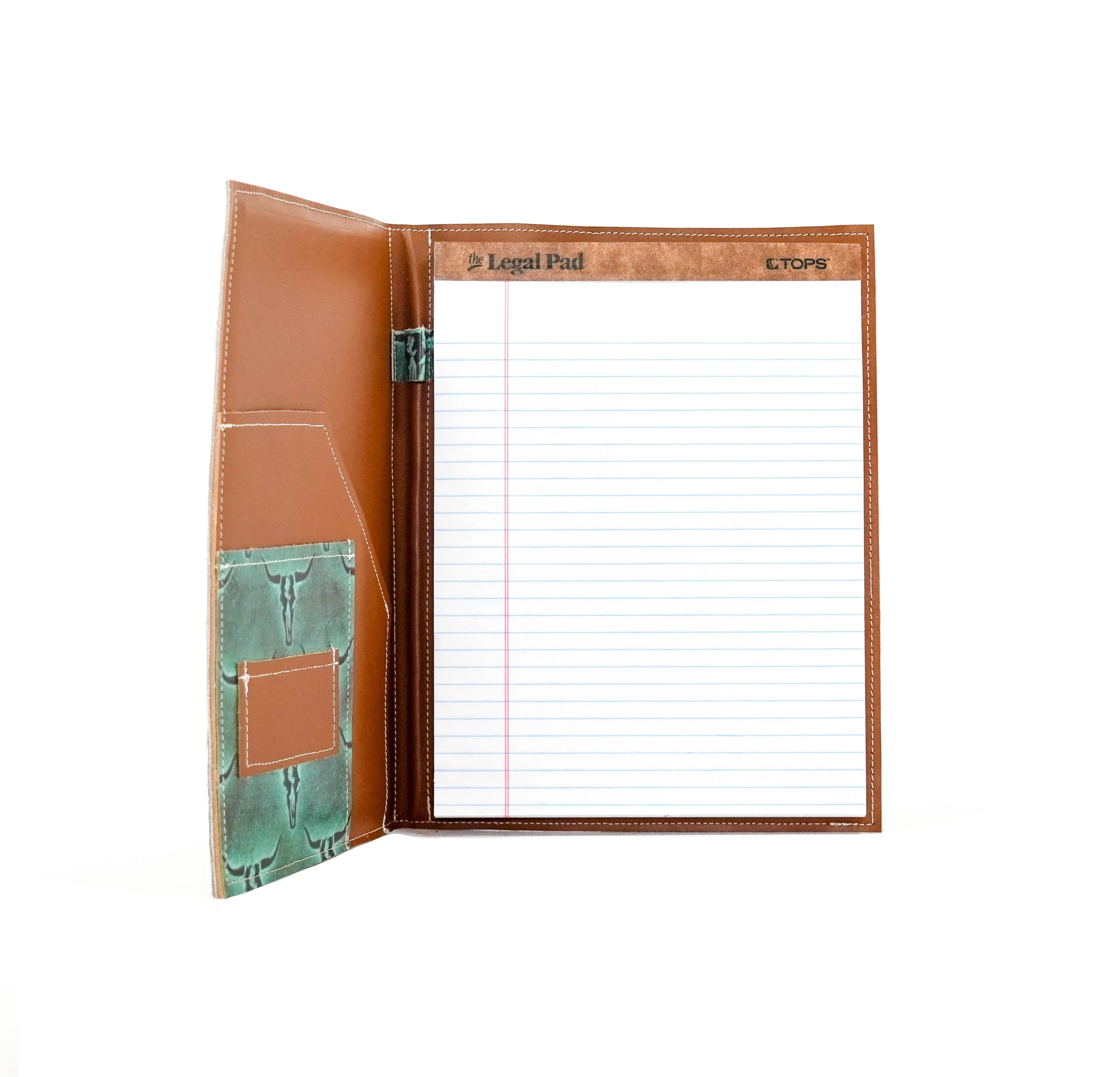 Large Notepad Cover - Tricolor w/ Royston Skulls