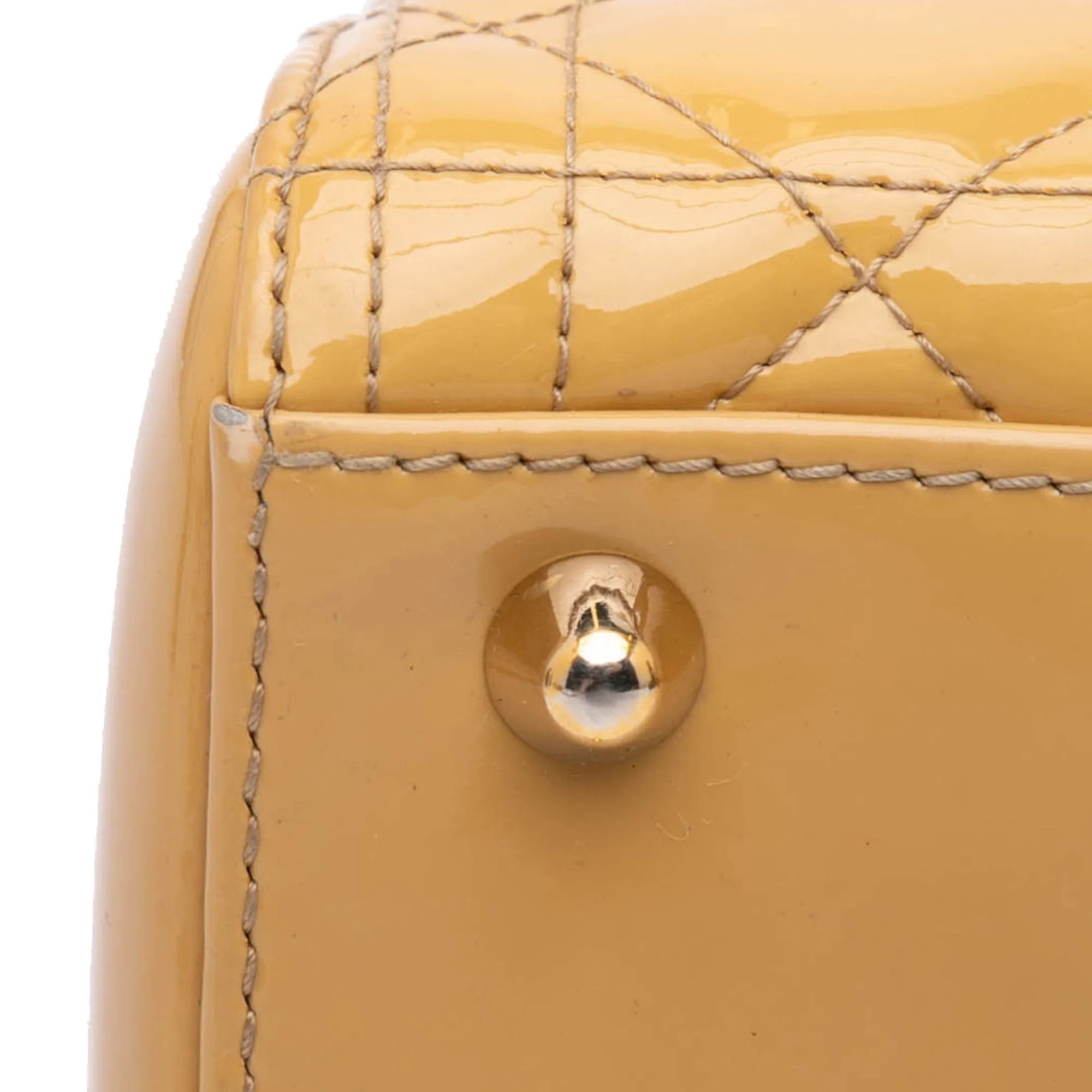 Large Patent Cannage Lady Dior