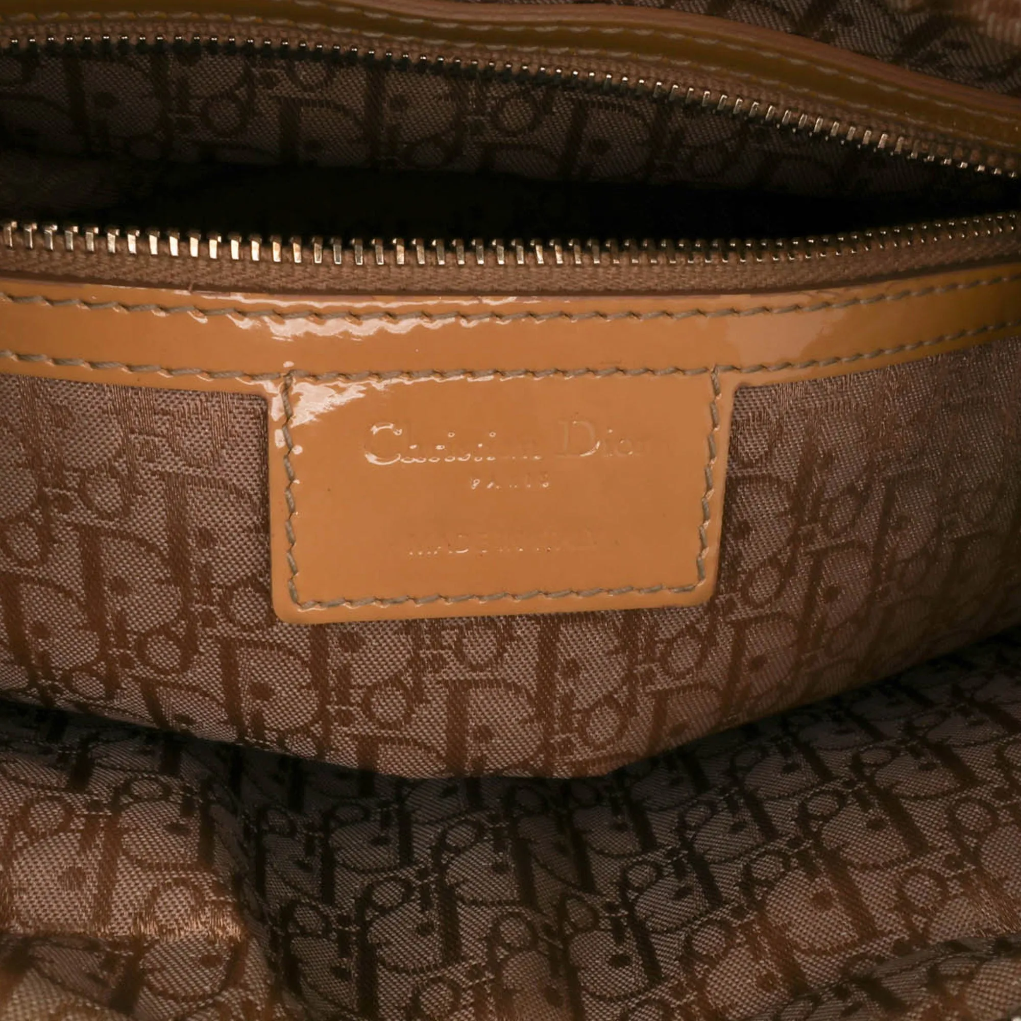 Large Patent Cannage Lady Dior
