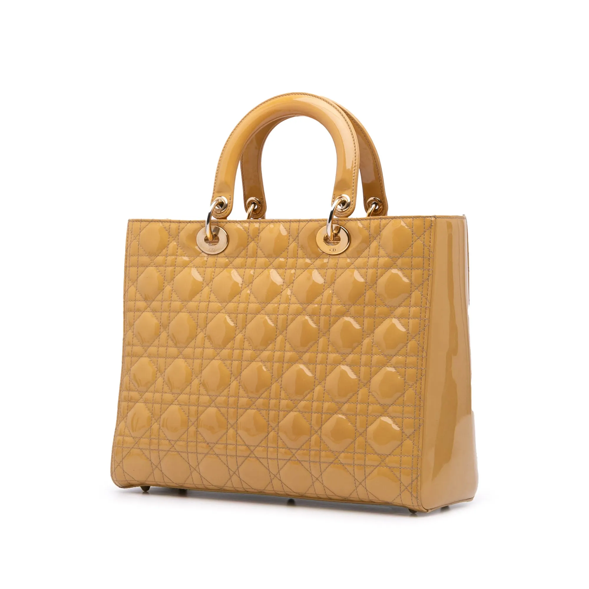 Large Patent Cannage Lady Dior