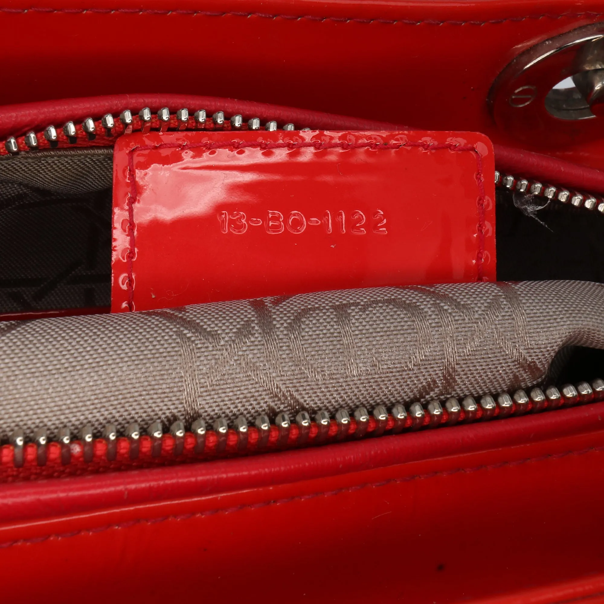 Large Patent Cannage Lady Dior