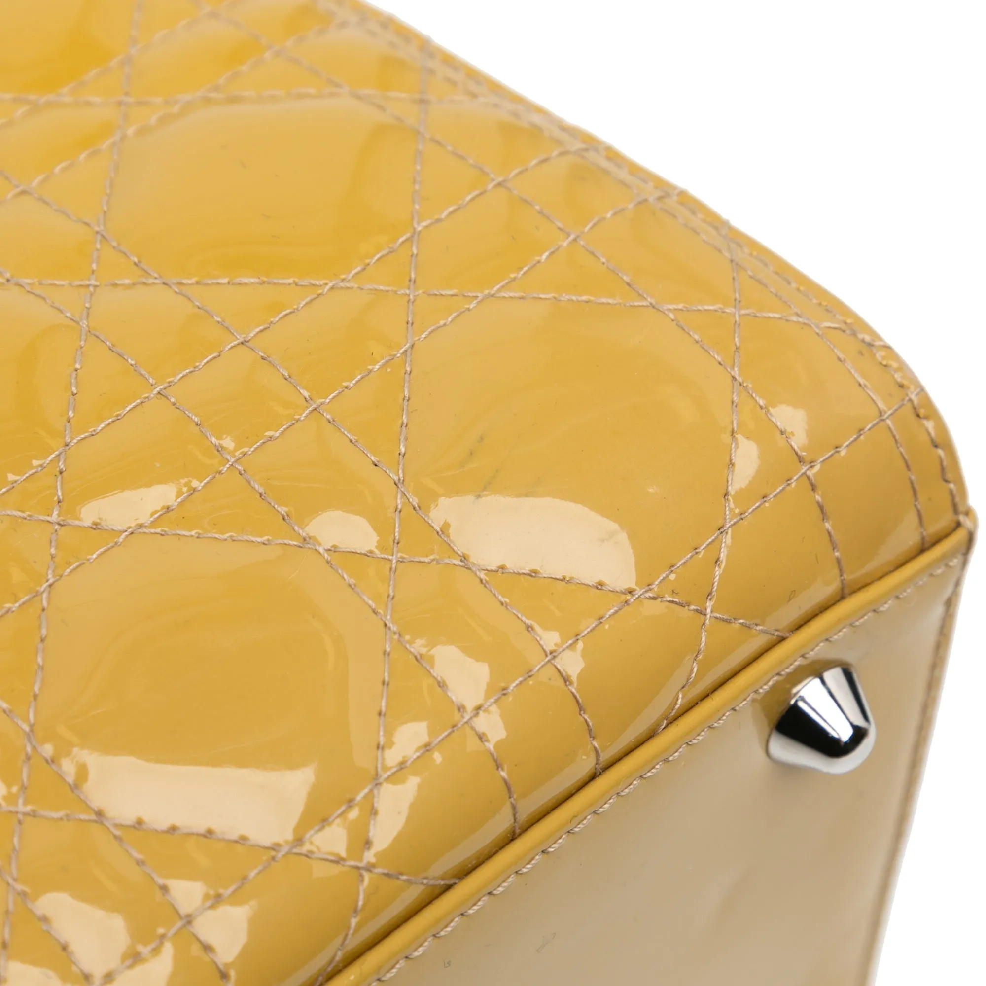Large Patent Cannage Lady Dior