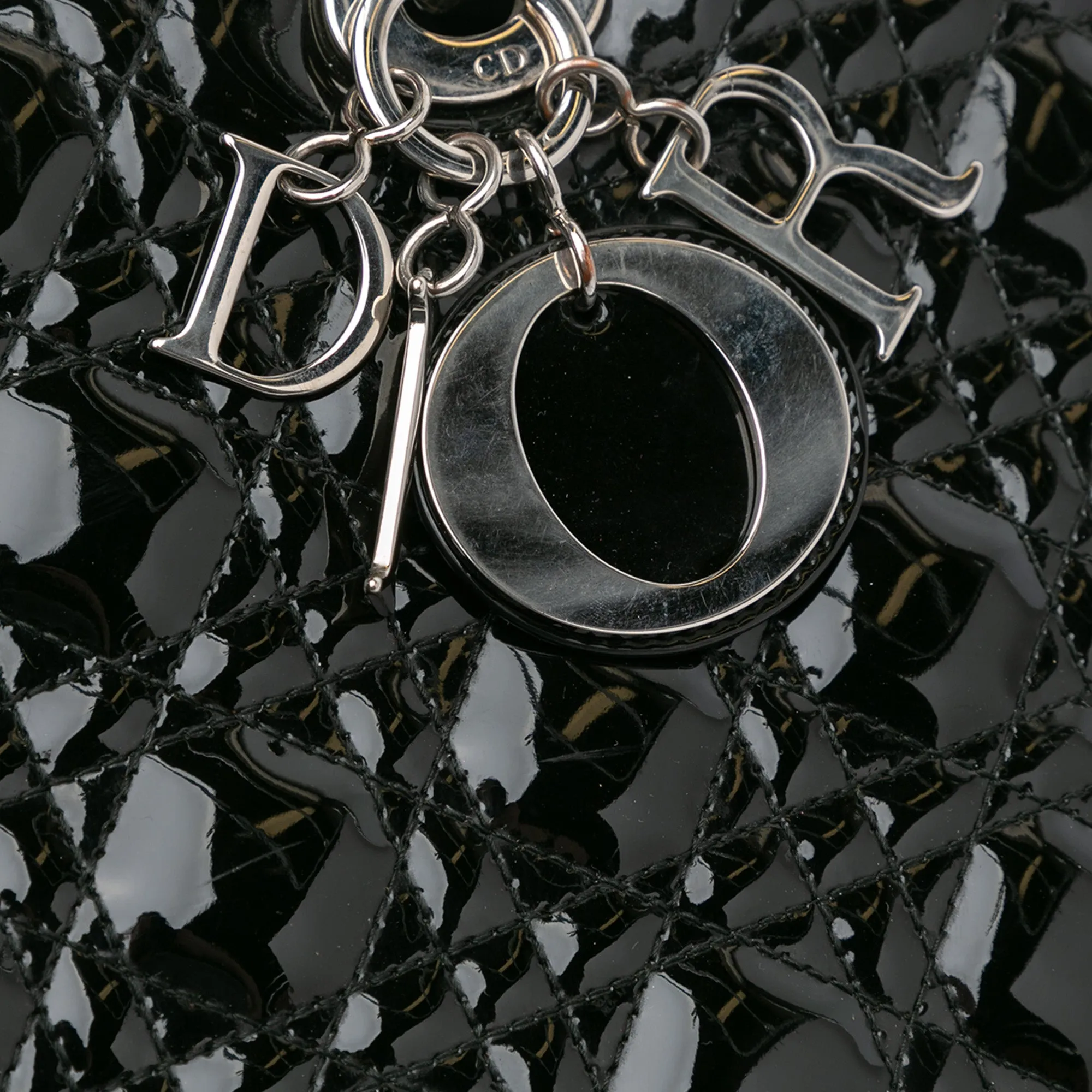 Large Patent Cannage Lady Dior