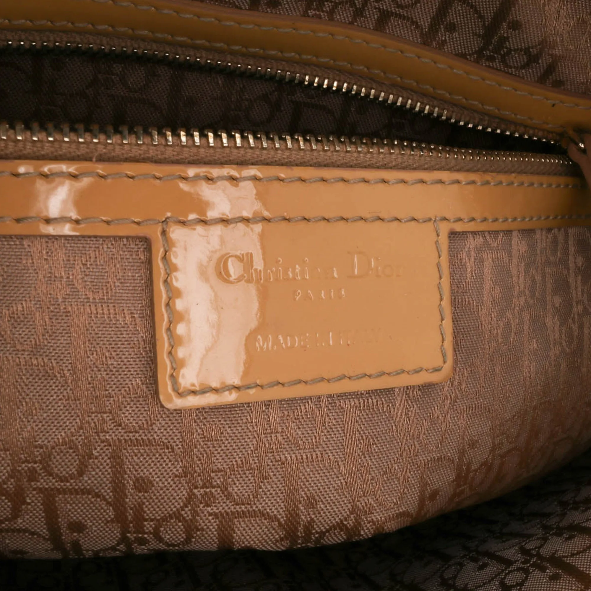 Large Patent Cannage Lady Dior