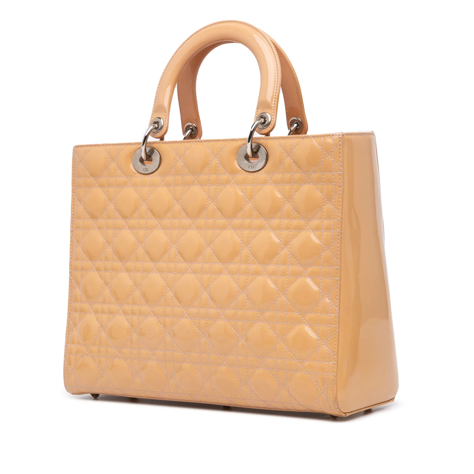 Large Patent Cannage Lady Dior