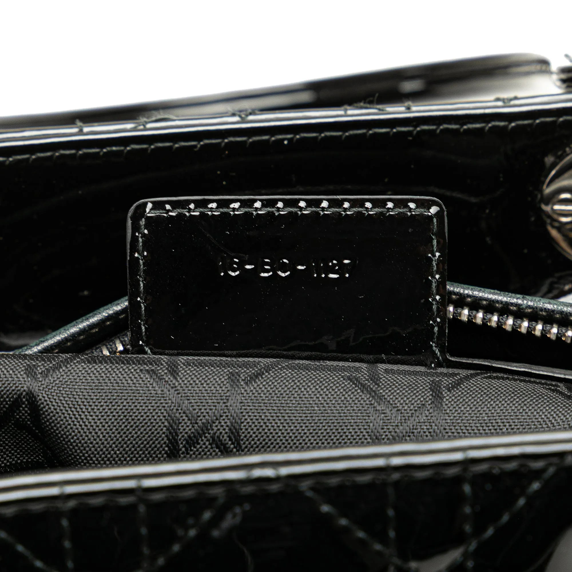 Large Patent Cannage Lady Dior