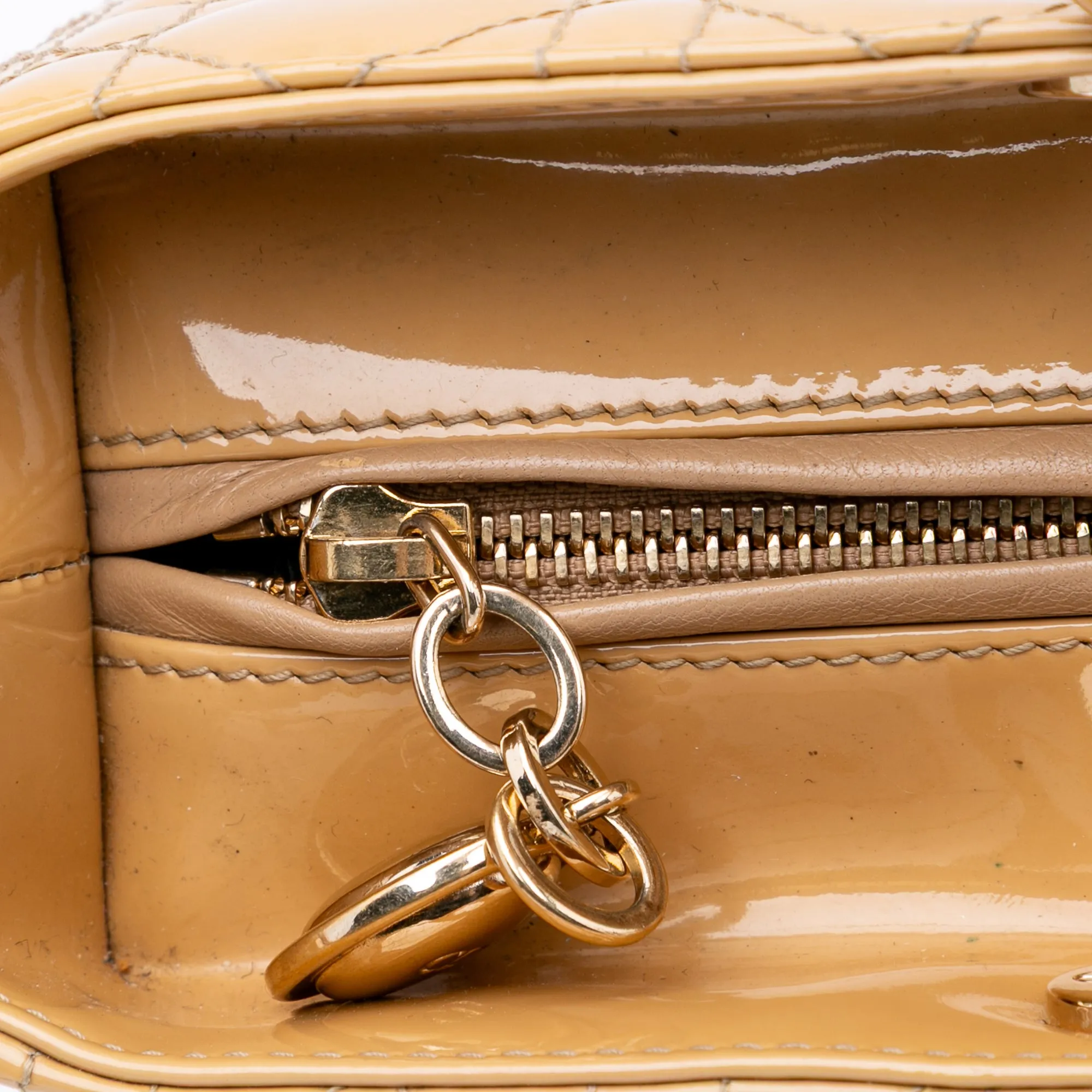 Large Patent Cannage Lady Dior