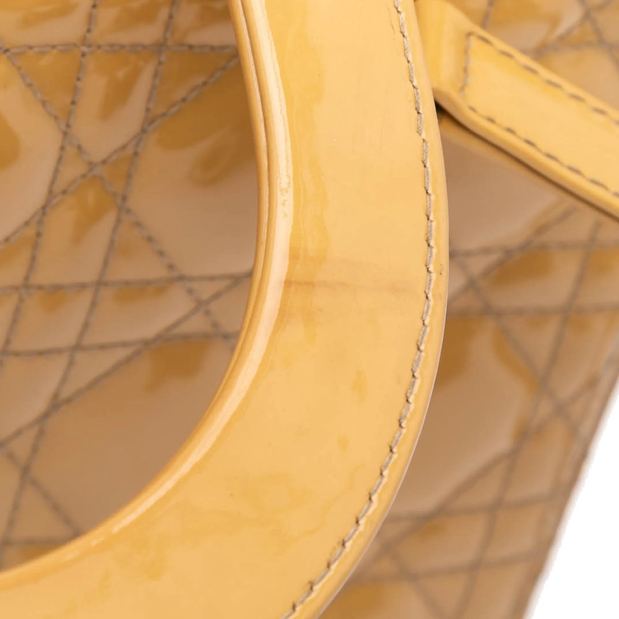 Large Patent Cannage Lady Dior