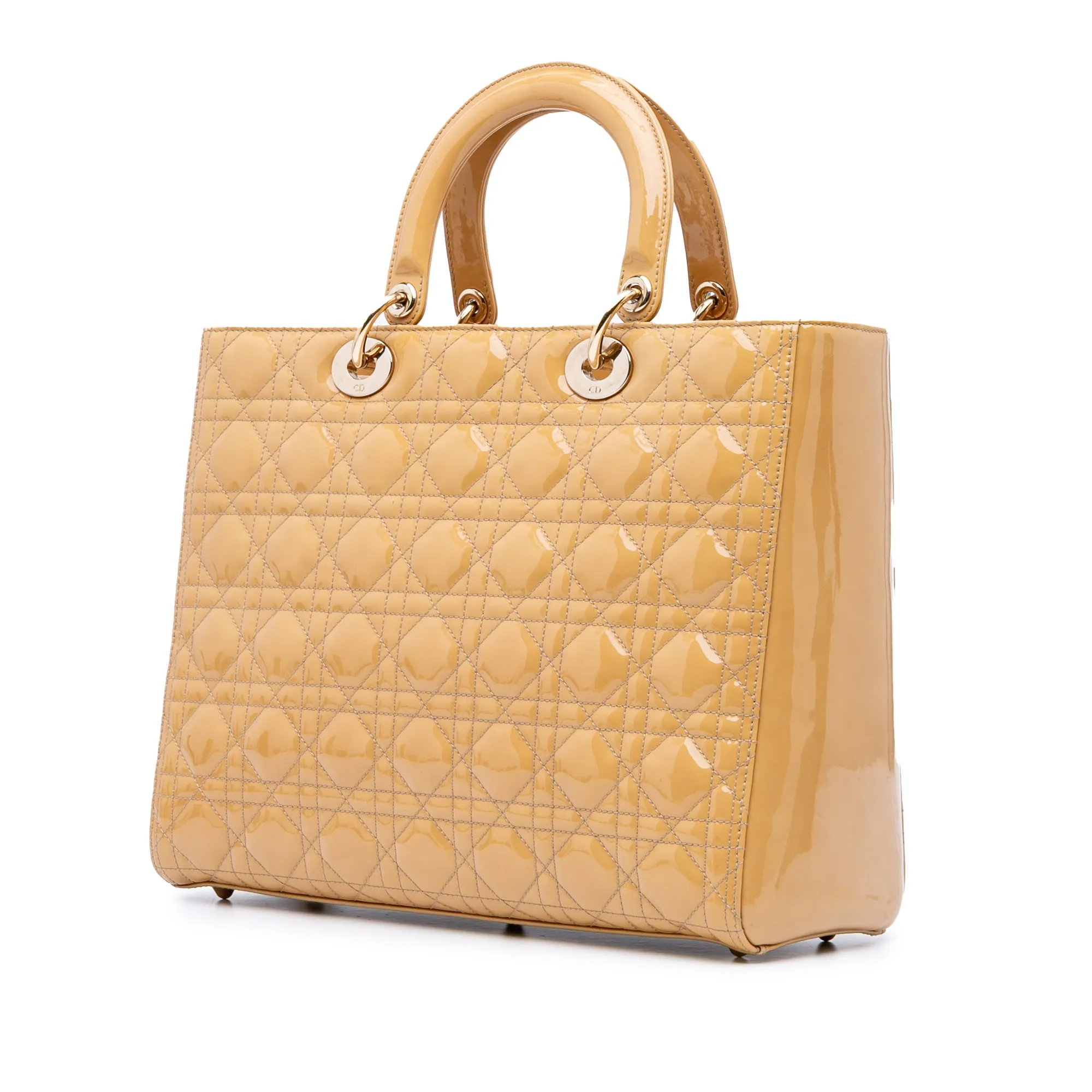 Large Patent Cannage Lady Dior