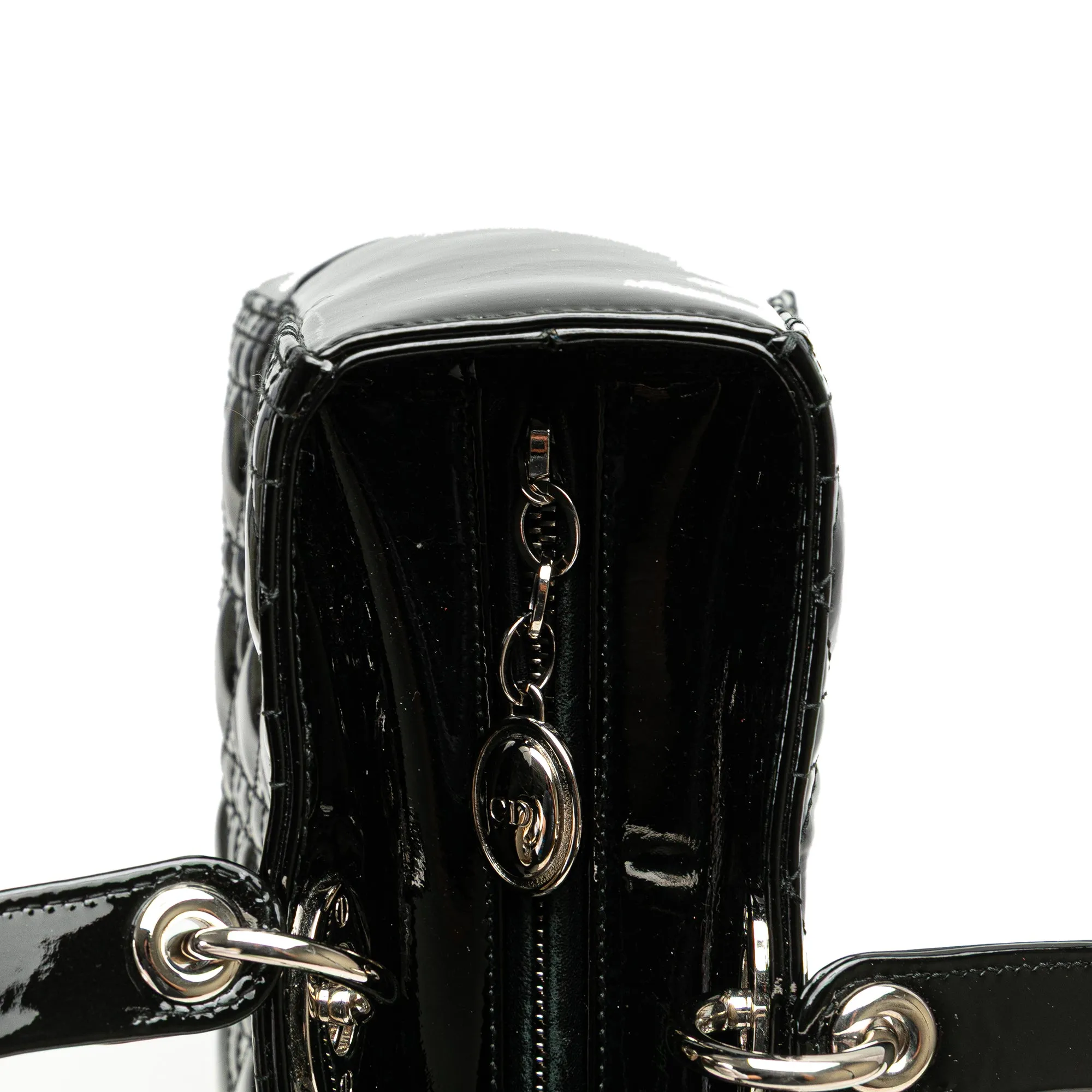 Large Patent Cannage Lady Dior
