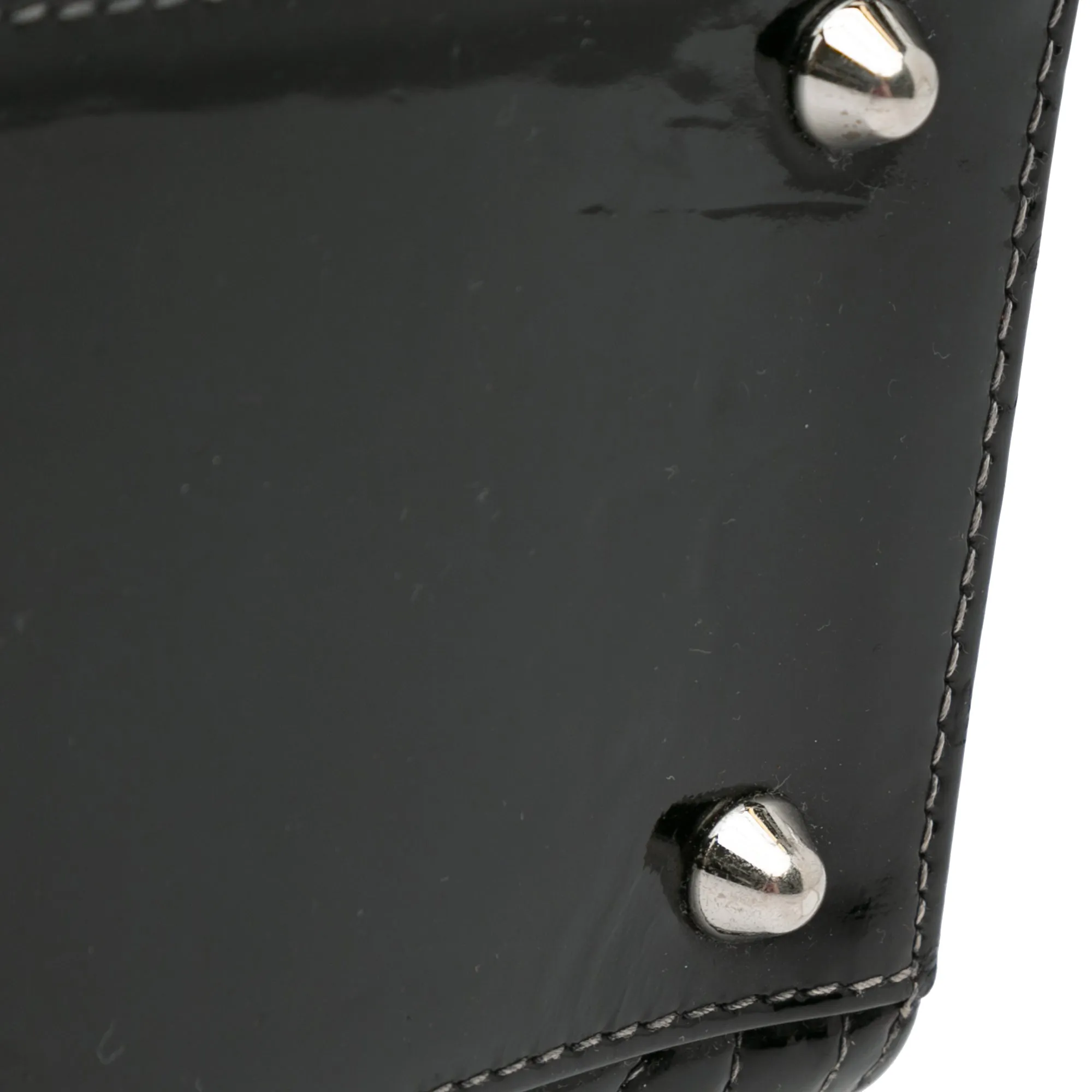 Large Patent Cannage Lady Dior