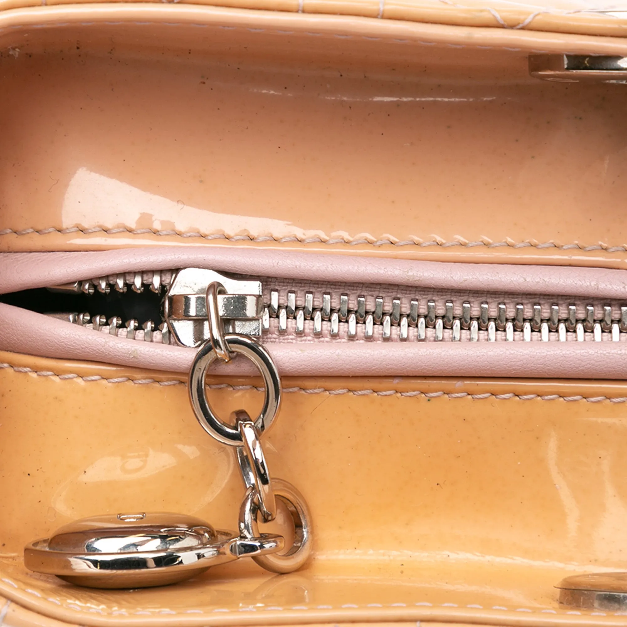 Large Patent Cannage Lady Dior