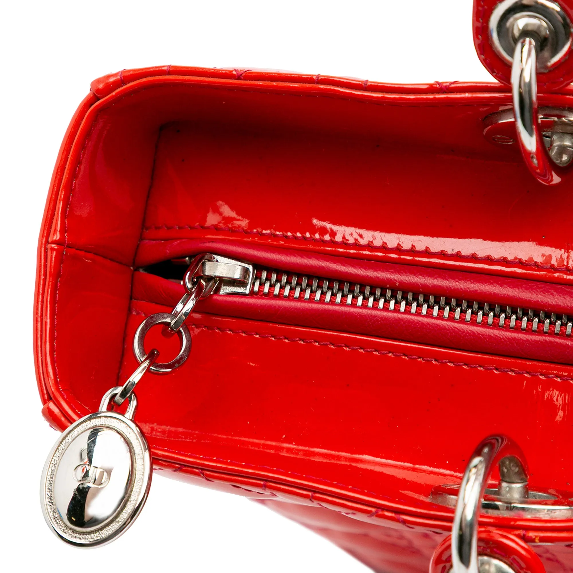 Large Patent Cannage Lady Dior
