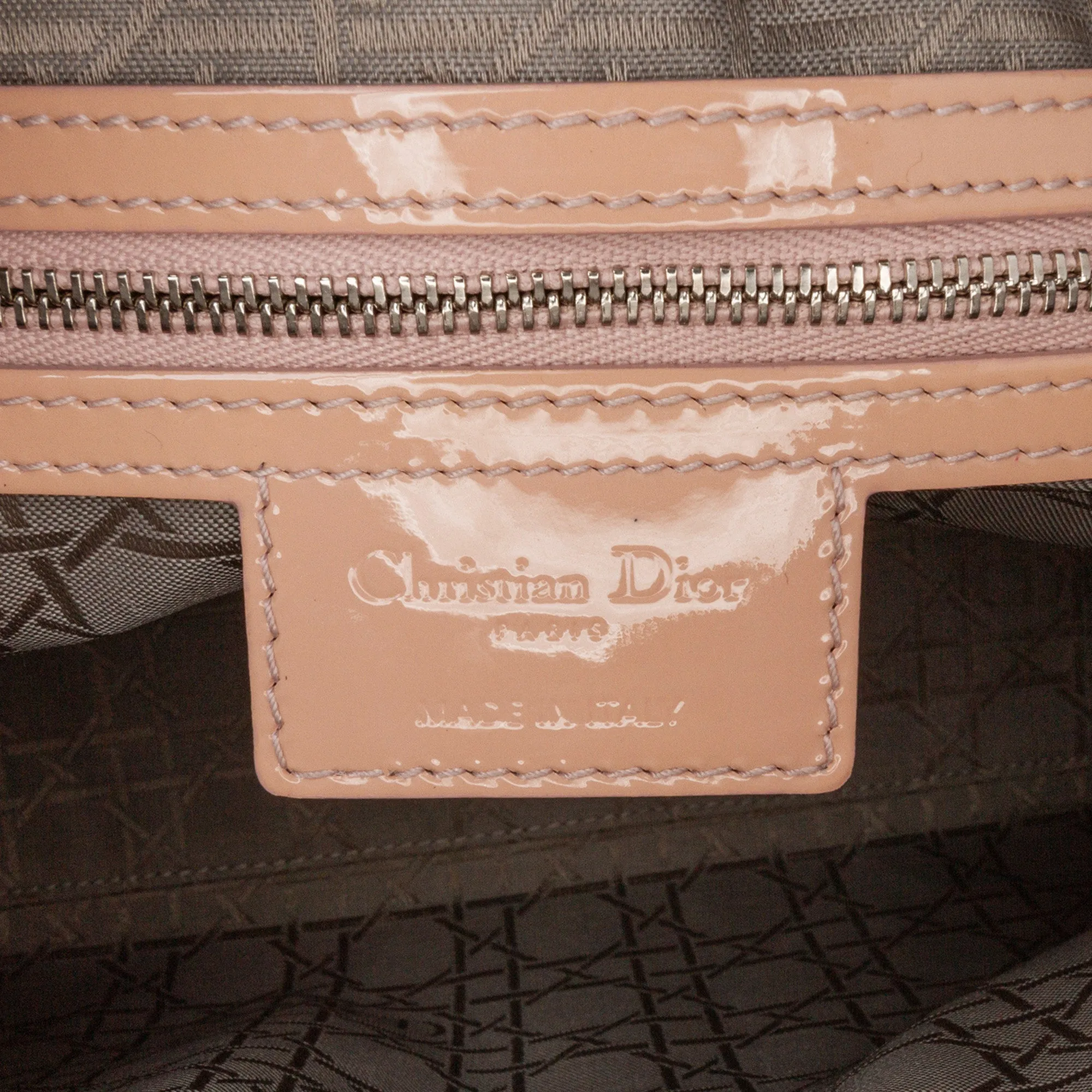 Large Patent Cannage Lady Dior