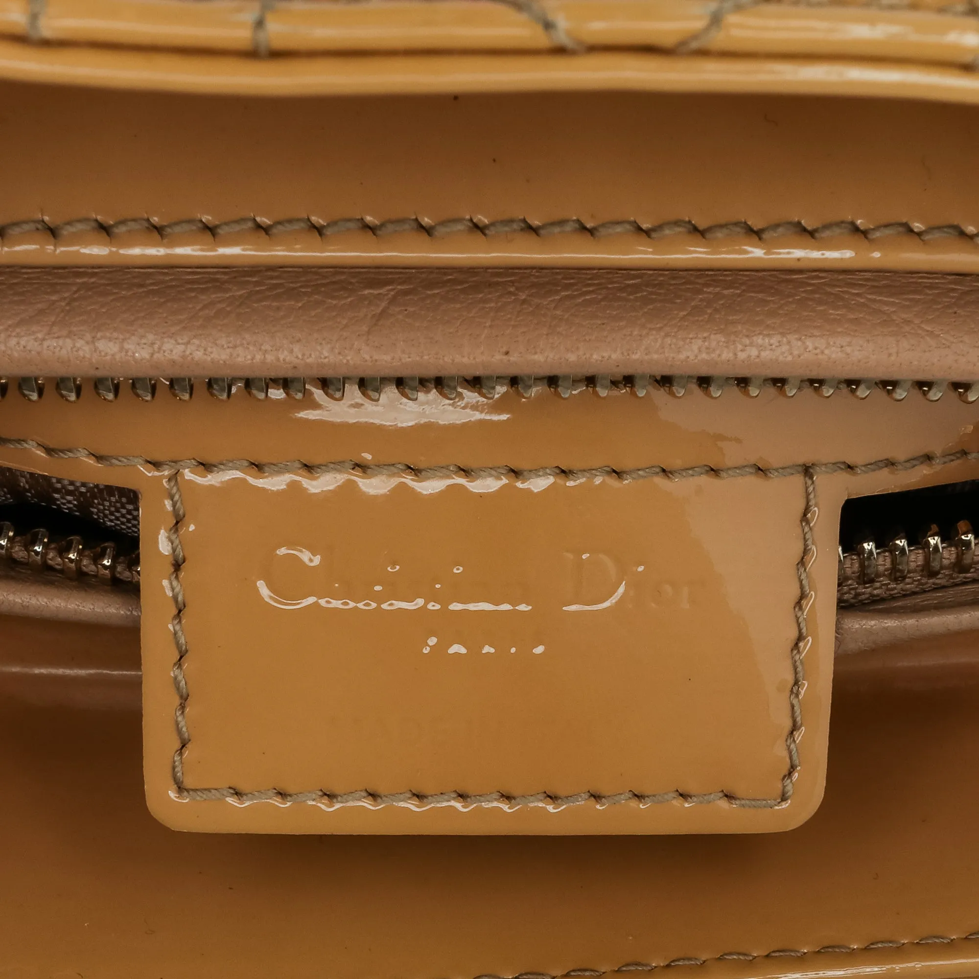 Large Patent Cannage Lady Dior