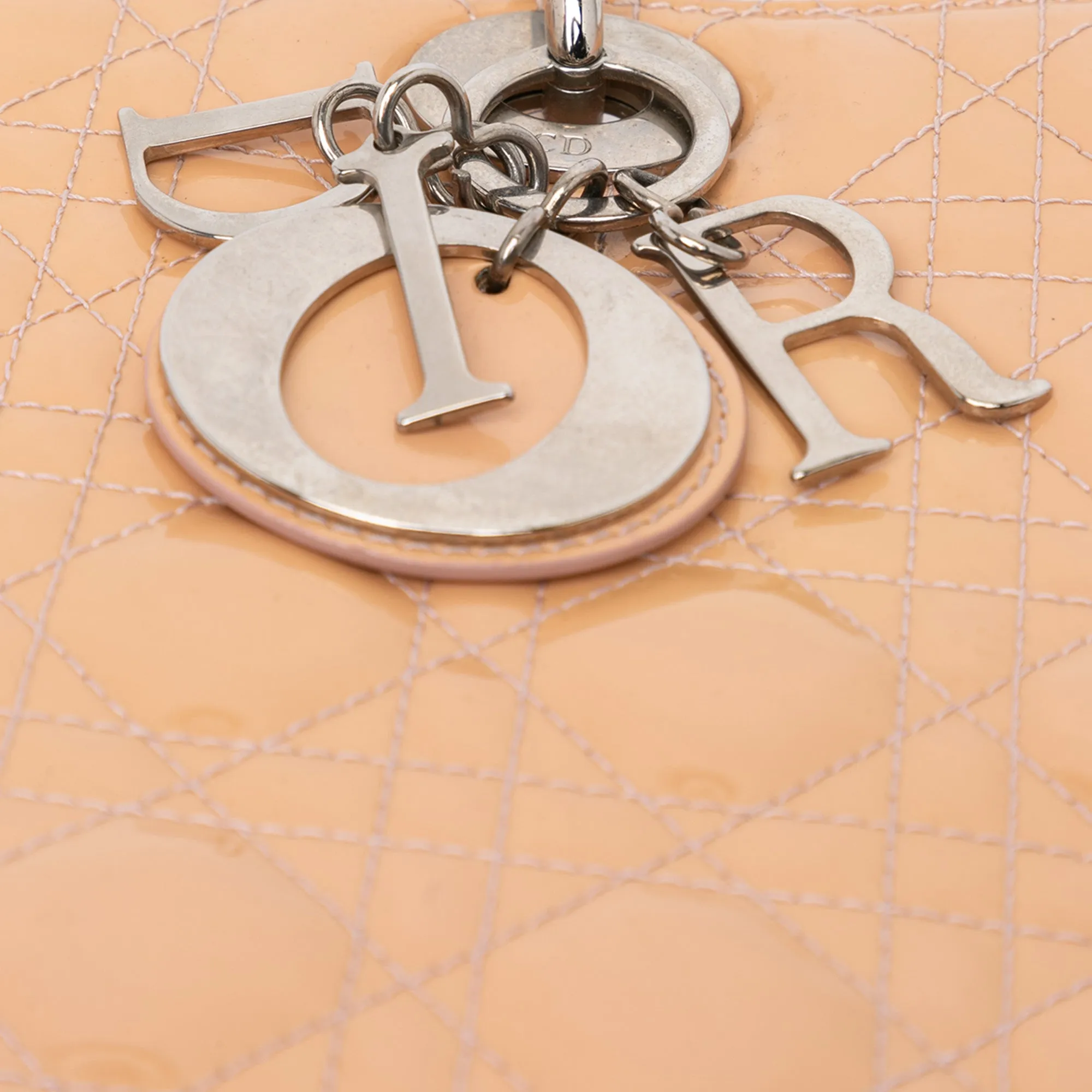 Large Patent Cannage Lady Dior