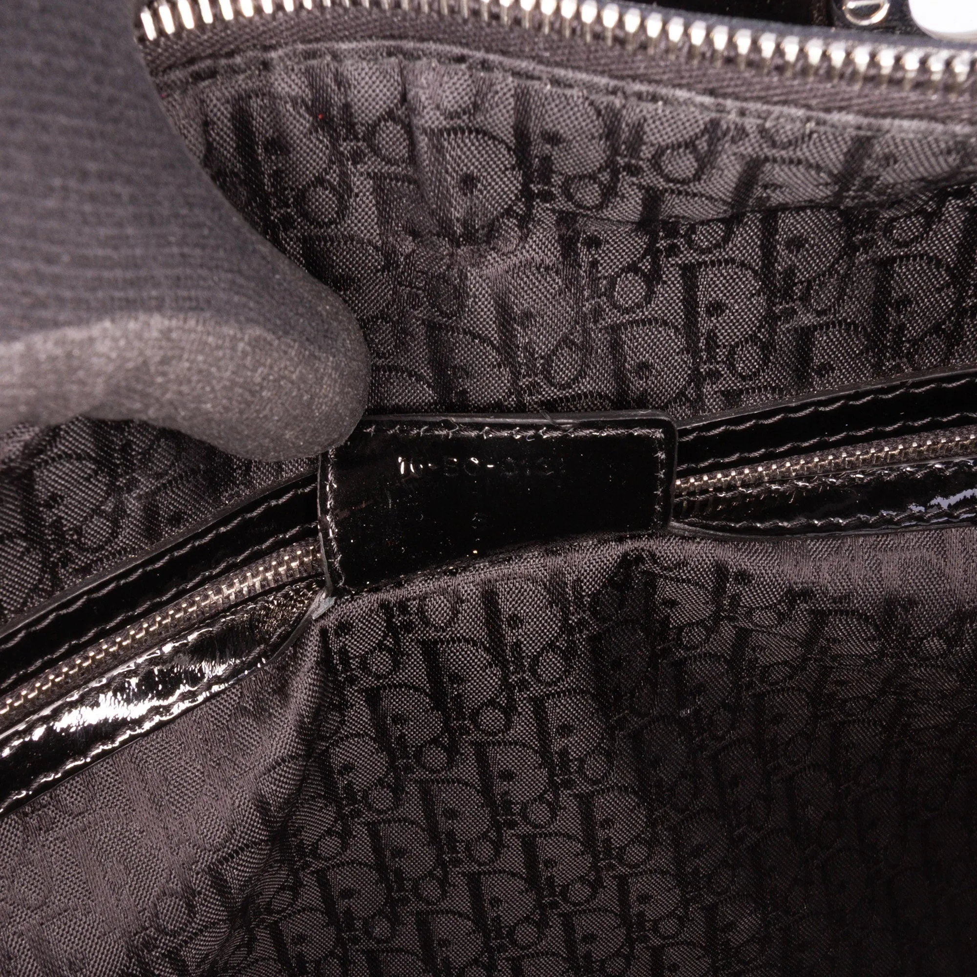 Large Patent Cannage Lady Dior
