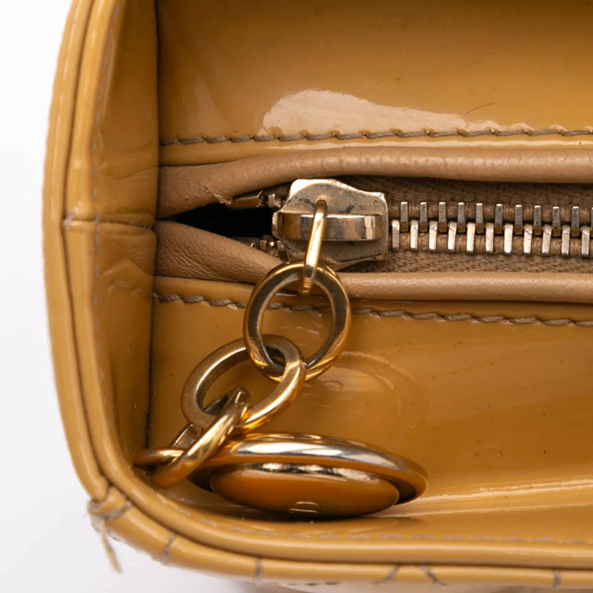 Large Patent Cannage Lady Dior