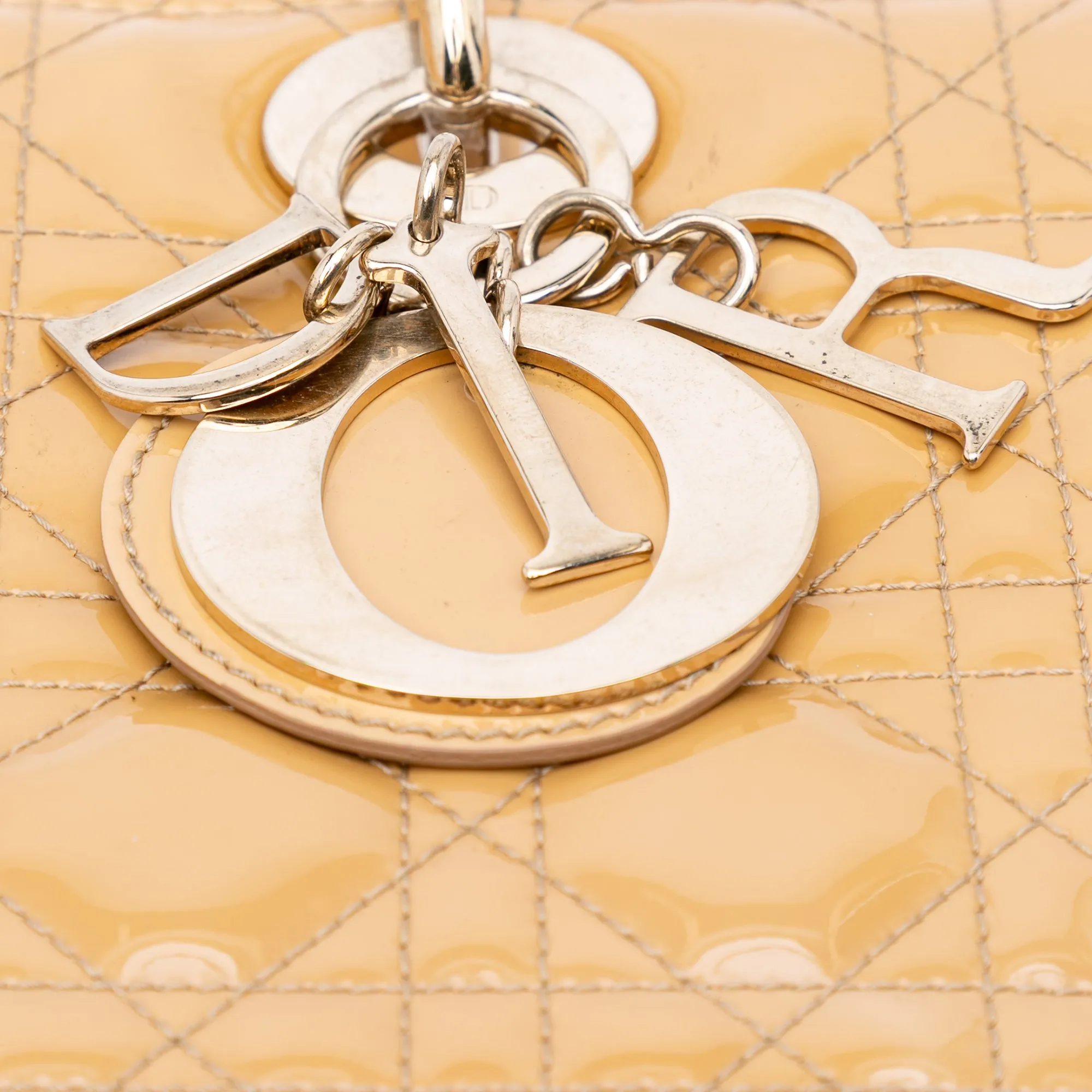 Large Patent Cannage Lady Dior