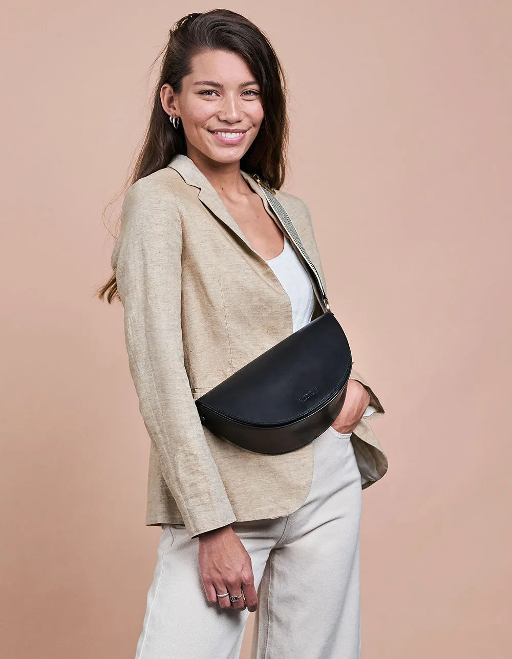 Laura Bag Checkered Classic Leather - With Two Straps