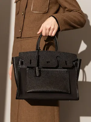 Leather Bag Invitation-only deal Tote Sleek and smooth Lyon