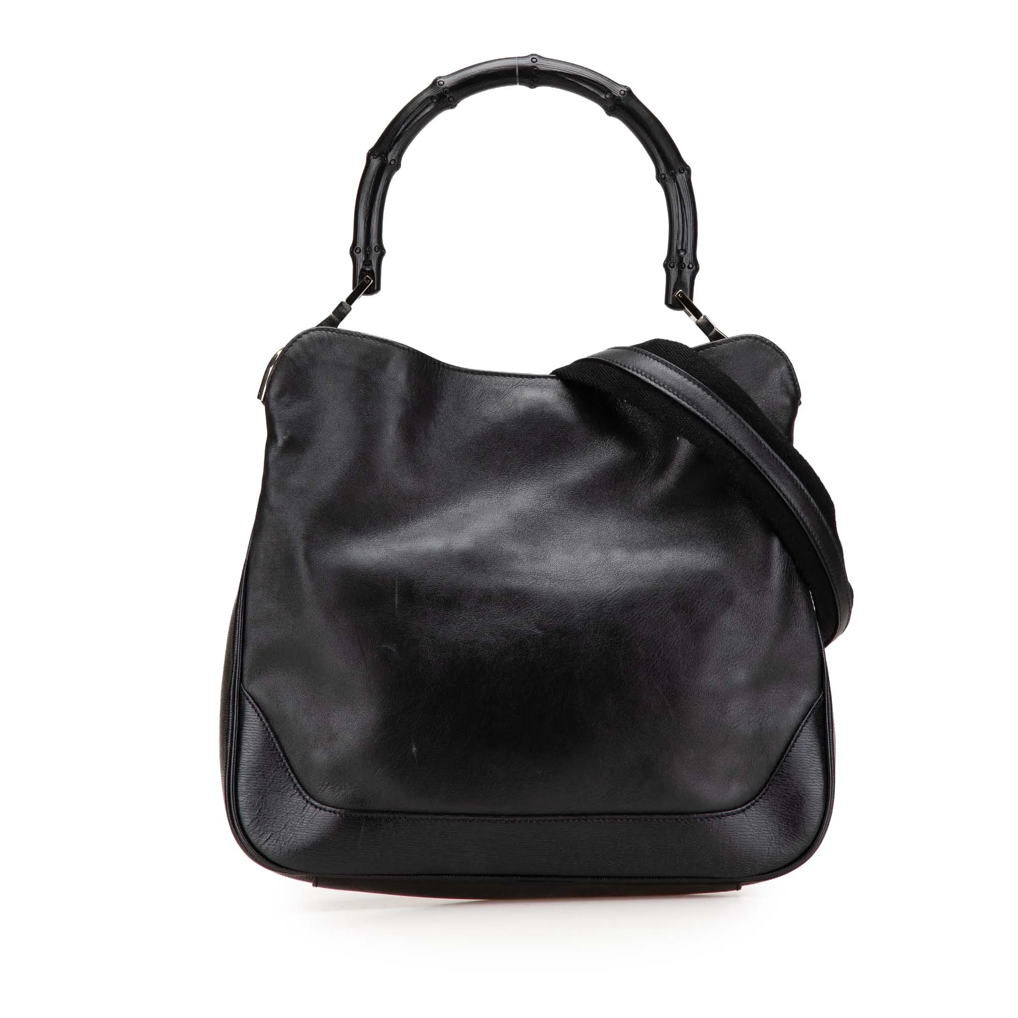 Leather Bamboo Satchel
