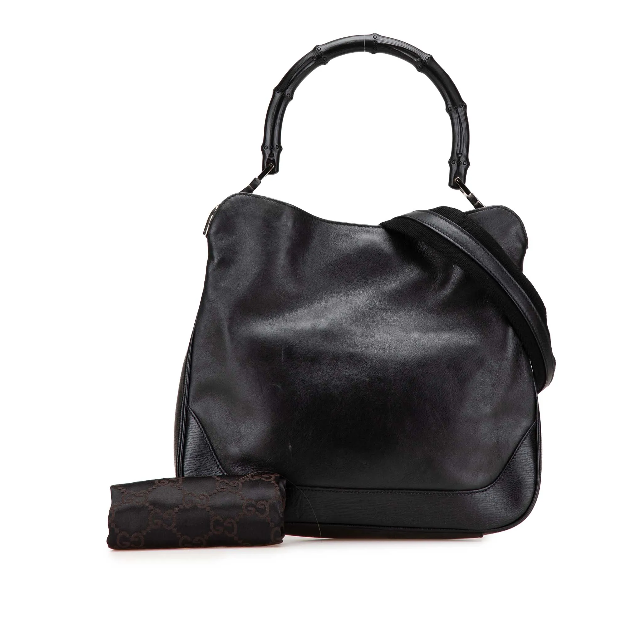 Leather Bamboo Satchel
