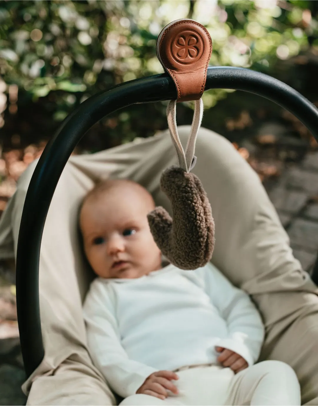 Leather Swaddle Magnetic Clips Brown